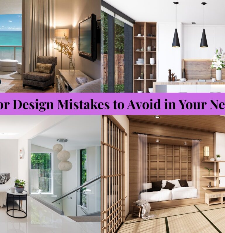 Living room with French-style mirror and soft neutral tones