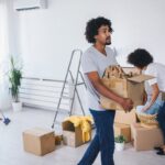Empty living room with a French-inspired pre-move design plan